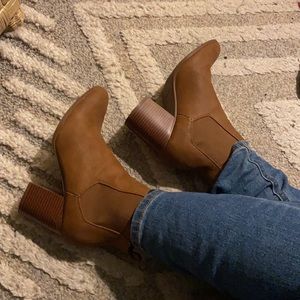 Brown booties